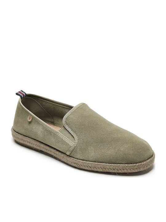 Troy Din piele Espadrile pentru bărbați în culoarea Verde