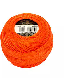 DMC Perle Δαντελόνημα Βαμβακερό Πορτοκαλί 80m 10gr
