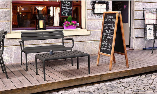 Catering Table for Small Outdoor Spaces Made of Polypropylene Foldable Paris Black 90x50x40cm