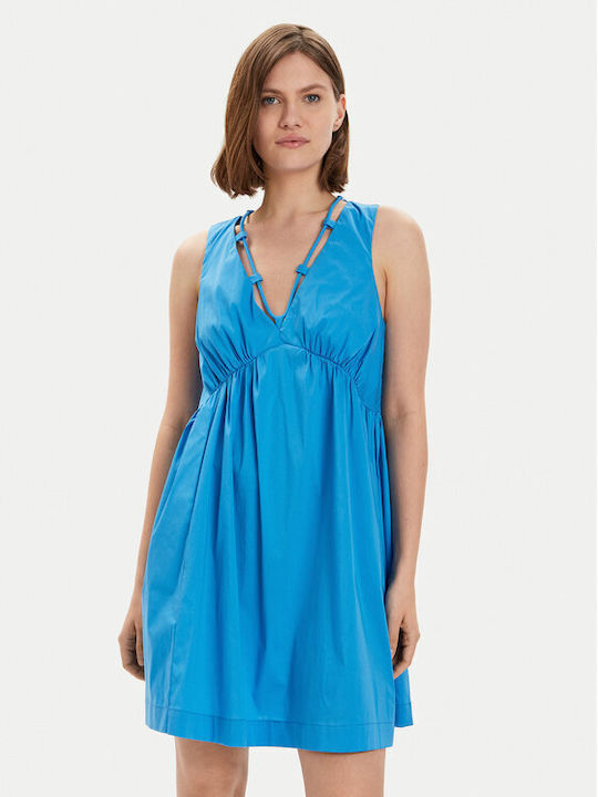 Pinko Φόρεμα Καθημερινό Avengers 103418 A1tx Μπλε Regular Fit Φόρεμα Καθημερινό Pinko