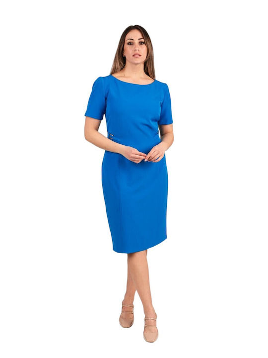 Forel Kleid Kurzärmelig Blau