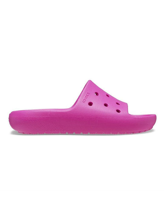 Crocs Παιδικές Σαγιονάρες Slides Ροζ Classic
