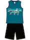 Minerva Kids' Pajamas Summer Green Lagoon