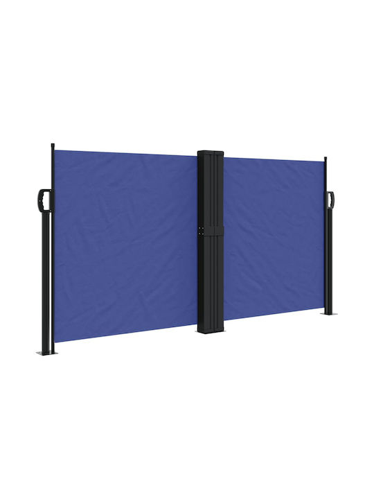 vidaXL Garden Sideway Sunshade Roller Blue 1.2x12cm