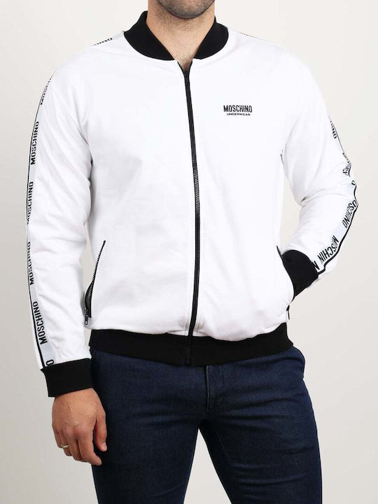 Moschino Men's Sweatshirt Jacket White