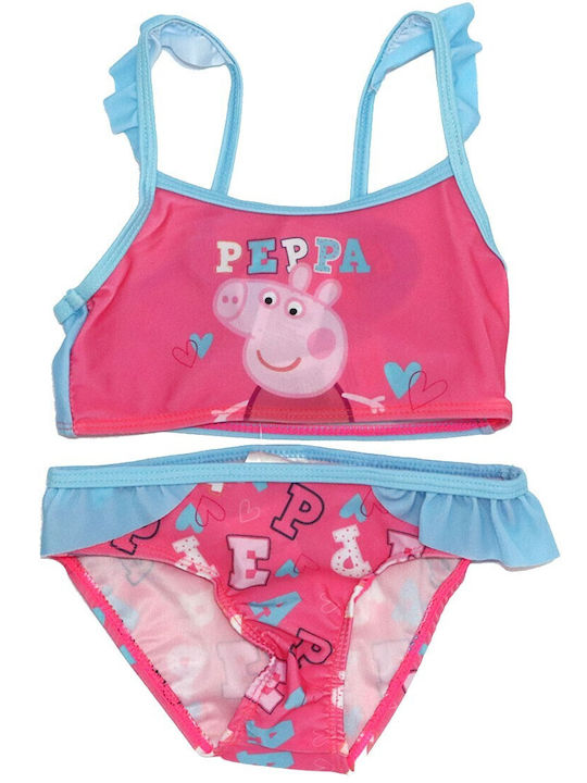 Peppa Pig Παιδικό Μαγιό Μπικίνι Ροζ
