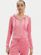 Juicy Couture Madison Women's Hooded Cardigan Pink Lemonade