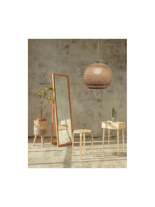 ArkoLight Pendant Light Brown with Rope for Socket E27 40cm