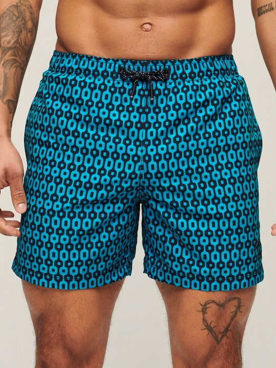 Superdry Men's Swimwear Shorts Multicolour with Patterns