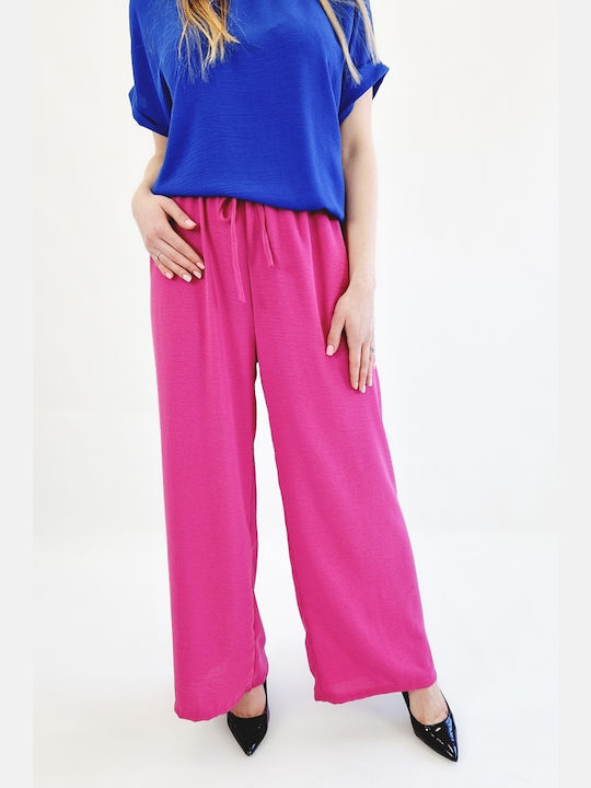 Fuchsia Ladies' Funnelled Tiered Pants Uni