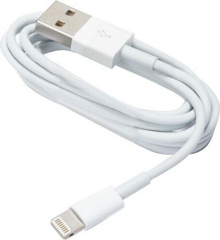 Forever USB-A to Lightning Cable Λευκό 1m 80-0571