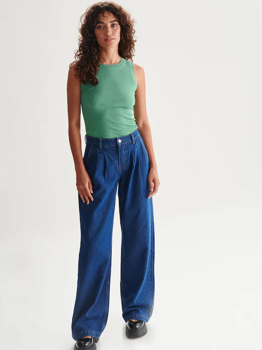24 Farben Blaue Hosen Damen Denim-Hosen 80351-blau Blau