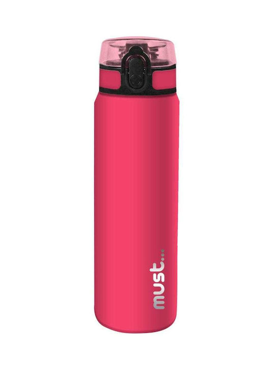 Must Water Bottle Stainless Steel 600ml Pink