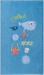 Nef-Nef Kids Beach Towel Petrol 120x70cm