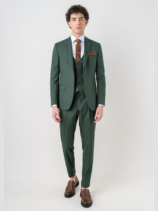 Fragosto Men's Suit Green