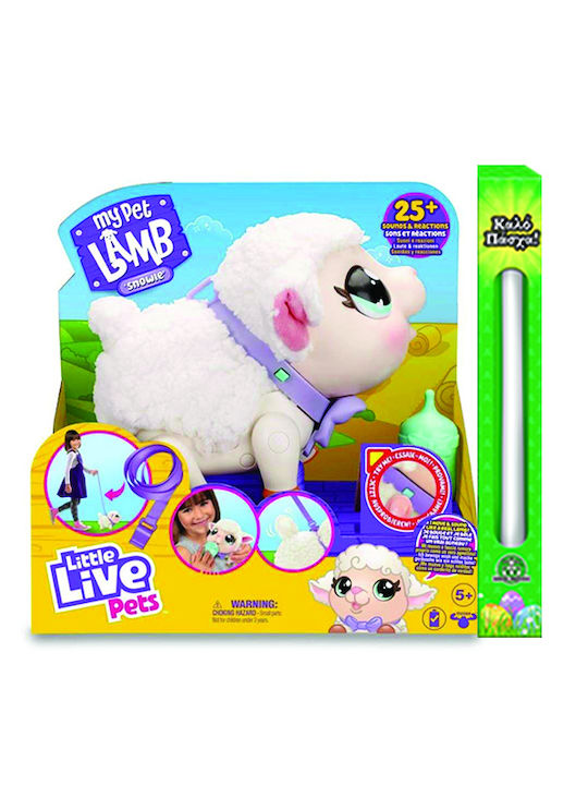 Παιχνιδολαμπάδα Little Live Pets Φράνκι Αρνάκι για 5+ Ετών Giochi Preziosi