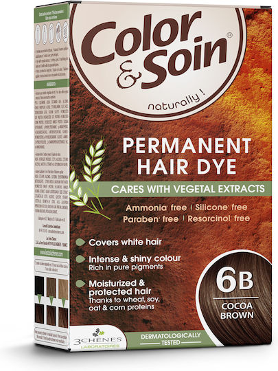 3Chenes Βαφή Μαλλιών Χωρίς Αμμωνία 6b Cocoa Brown