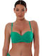 Strapless Bikini Top D Cup Floral Blue 24066193D-26