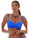Bluepoint Strapless Bikini with Detachable & Adjustable Straps Light Blue