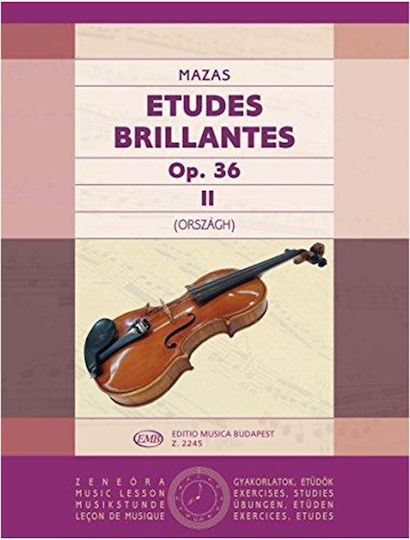 Mazas Etudes Op.36 N 2 Εκδόσεις Budapest