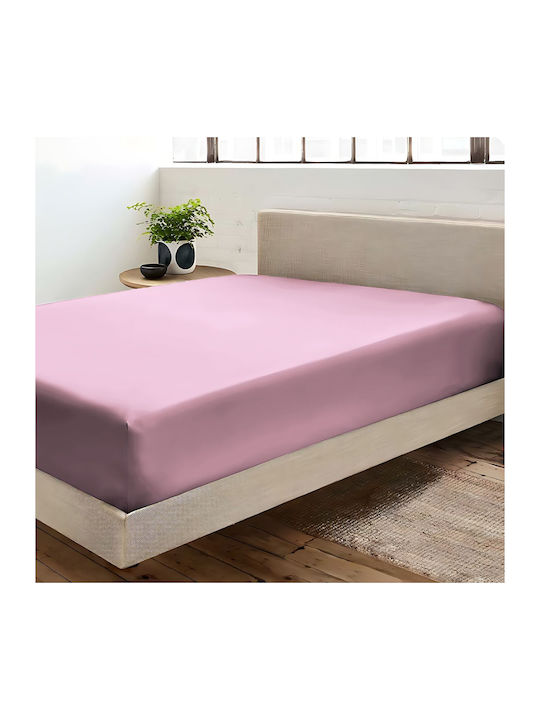 Bettlaken für Einzelbett 160x240cm Pink 1Stück