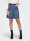 Only Denim High Waist Mini Skirt in Blue color