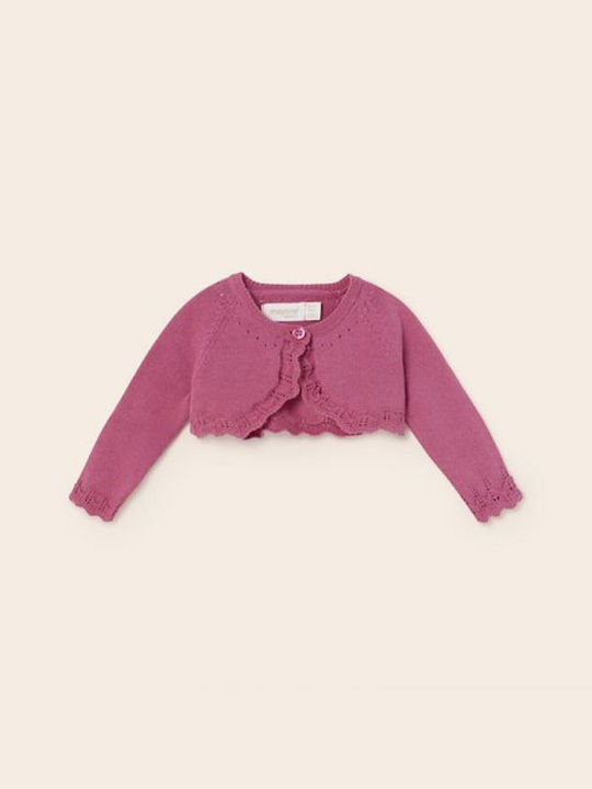 Mayoral Kids Bolero Knitted Pink