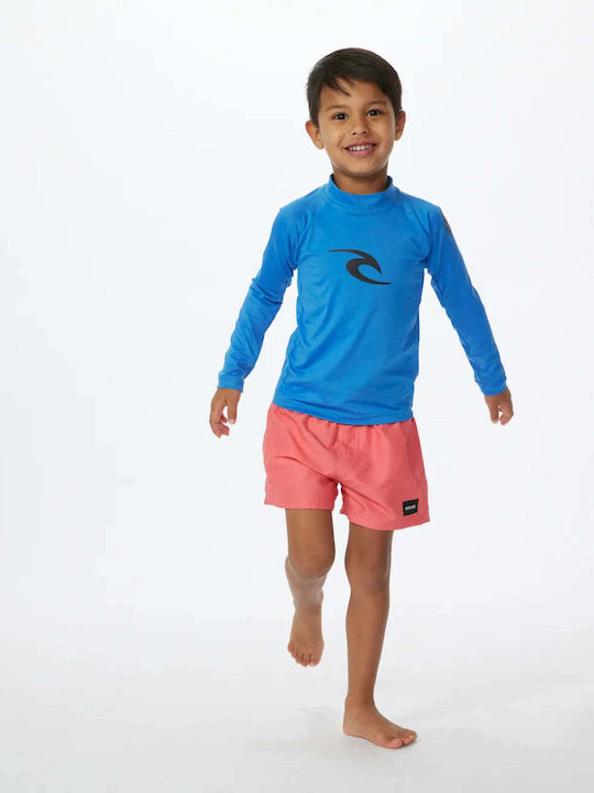 Rip Curl Kids Swimwear Sunscreen (UV) Long Sleeve Shirt BLUE