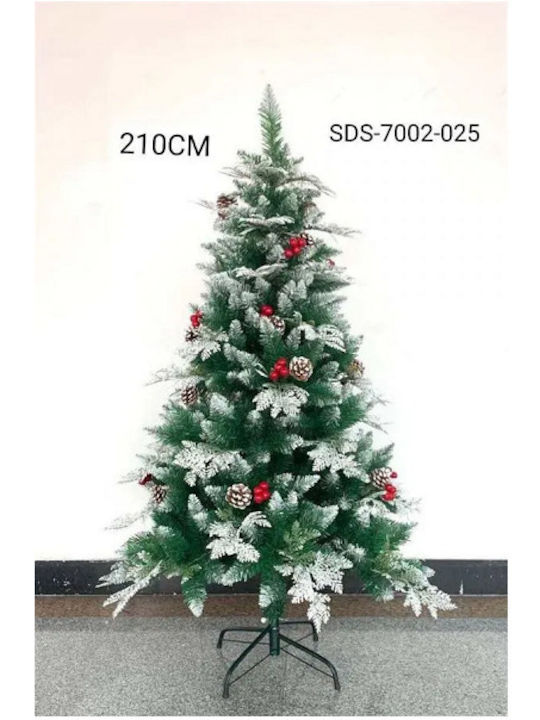Weihnachtsbaum grün geschmückt Tannenzapfen Sds-7002-025
