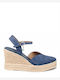 Women's Leather Platforms Komis & Komis B105 Blue Blue Blue