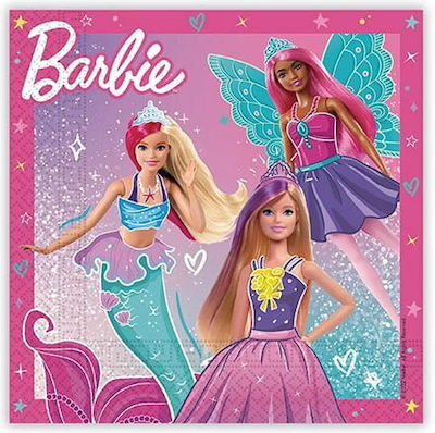 Χαρτοπετσέτες Barbie Fantasy 20 Τεμάχια