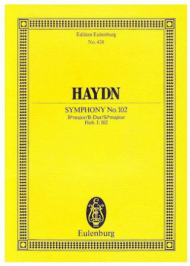 Haydn Symphony Nr 102 In Bb Major Pocket Score