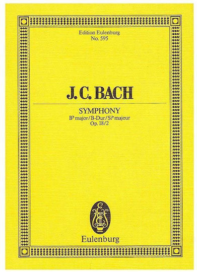 Bach Symphony In Bb Major Op.18/2 Pocket Score