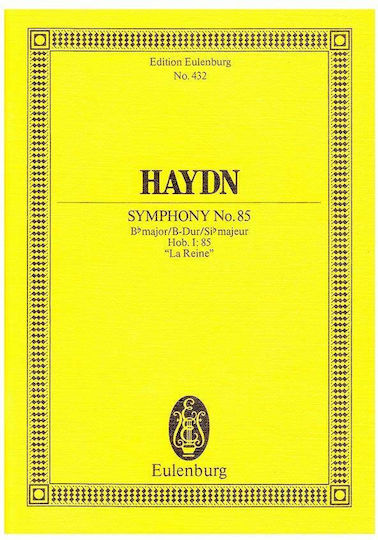 Haydn Symphony Nr.85 In Bb Major ''la Reine'' Pocket Score