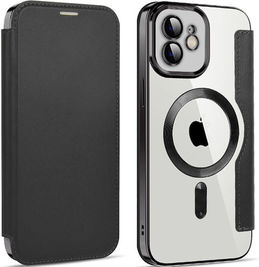 Erbord Brieftasche Synthetisches Leder / Silikon Schwarz (iPhone 12)