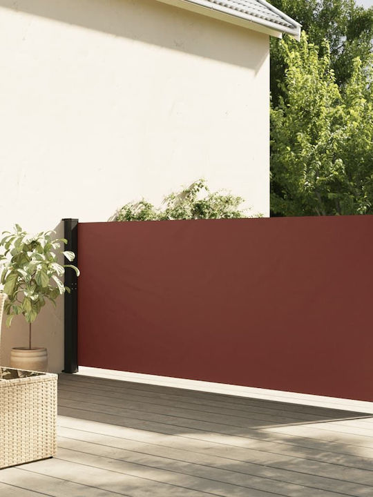 vidaXL Πλαϊνό Ρολό Σκίασης Κήπου Καφέ 3x1m