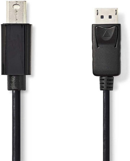 Nedis Cable DisplayPort male - HDMI male 1m Μαύρο (10647-340)
