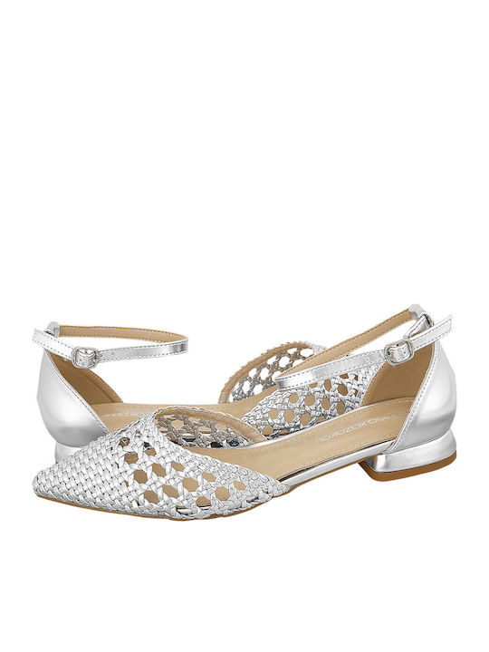 Leather Ballerinas Radel Silver