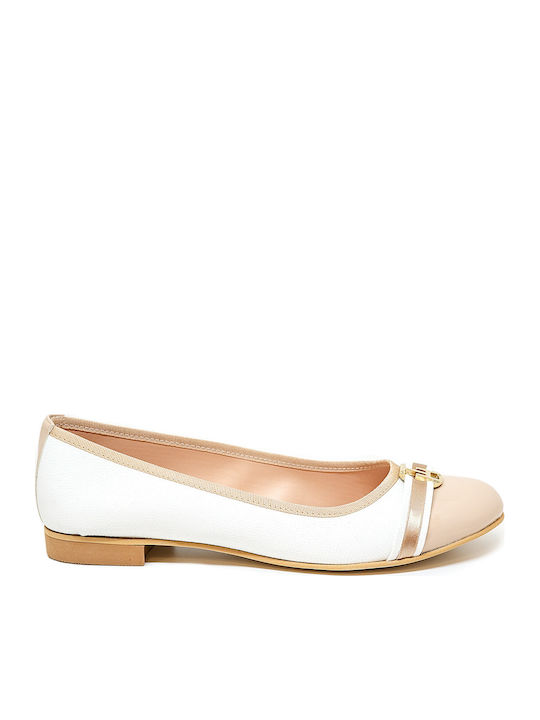 Bigshoes Damen Ballerinas in Beige Farbe