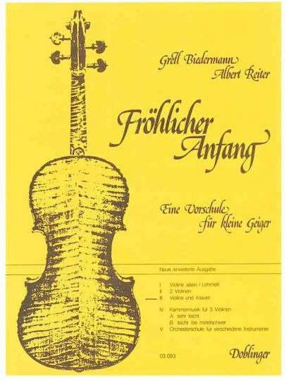 Biedermann Frohlicher Anfang Iii Violine Und Klavier
