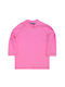 Langärmelige Bluse Pink Fluo Sonnenschutz Tortue