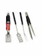 Ustensile Barbeque Set de 3 unelte BBQ cu Furculiță și Spatula S7922353