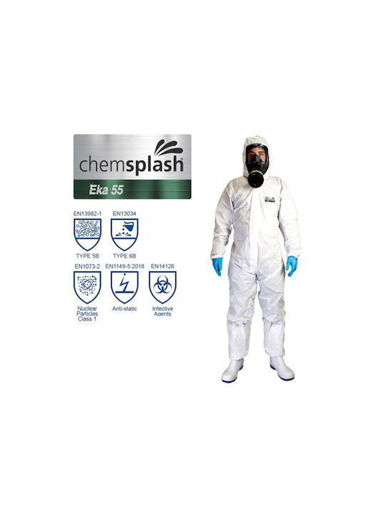 Chemsplash 2511 Sicherheits-Overall Einweg Typ 5B / 6B