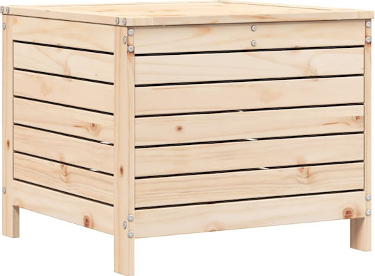 Hölzener Gartenhocker Würfel Für Außenbereich Braun 62x63,5x53,5cm
