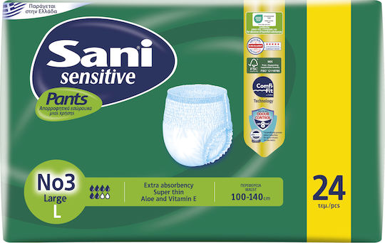 Sani Sani Pants Incontinence Underwear No 3 Large 24 pcs