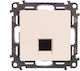 Legrand Valena Life Μονός Μηχανισμός Πρίζας Δικτύου RJ45 Τύπου Cat5e σε Διάφανο Χρώμα 753240
