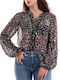 Guess Damen Bluse Brown