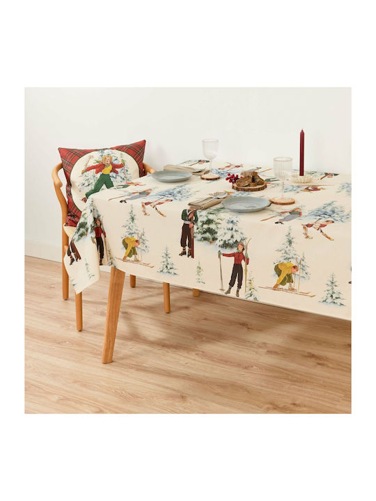 Mauré Christmas Tablecloth Fabric L200xW155xD180cm 1pcs