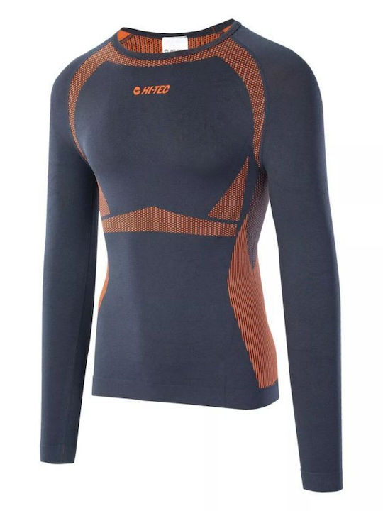 Hi-Tec Herren Thermo Langarmshirt Kompression Blau