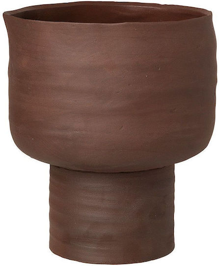 Broste Copenhagen Decorative Vase Brown 18x18x20.5cm